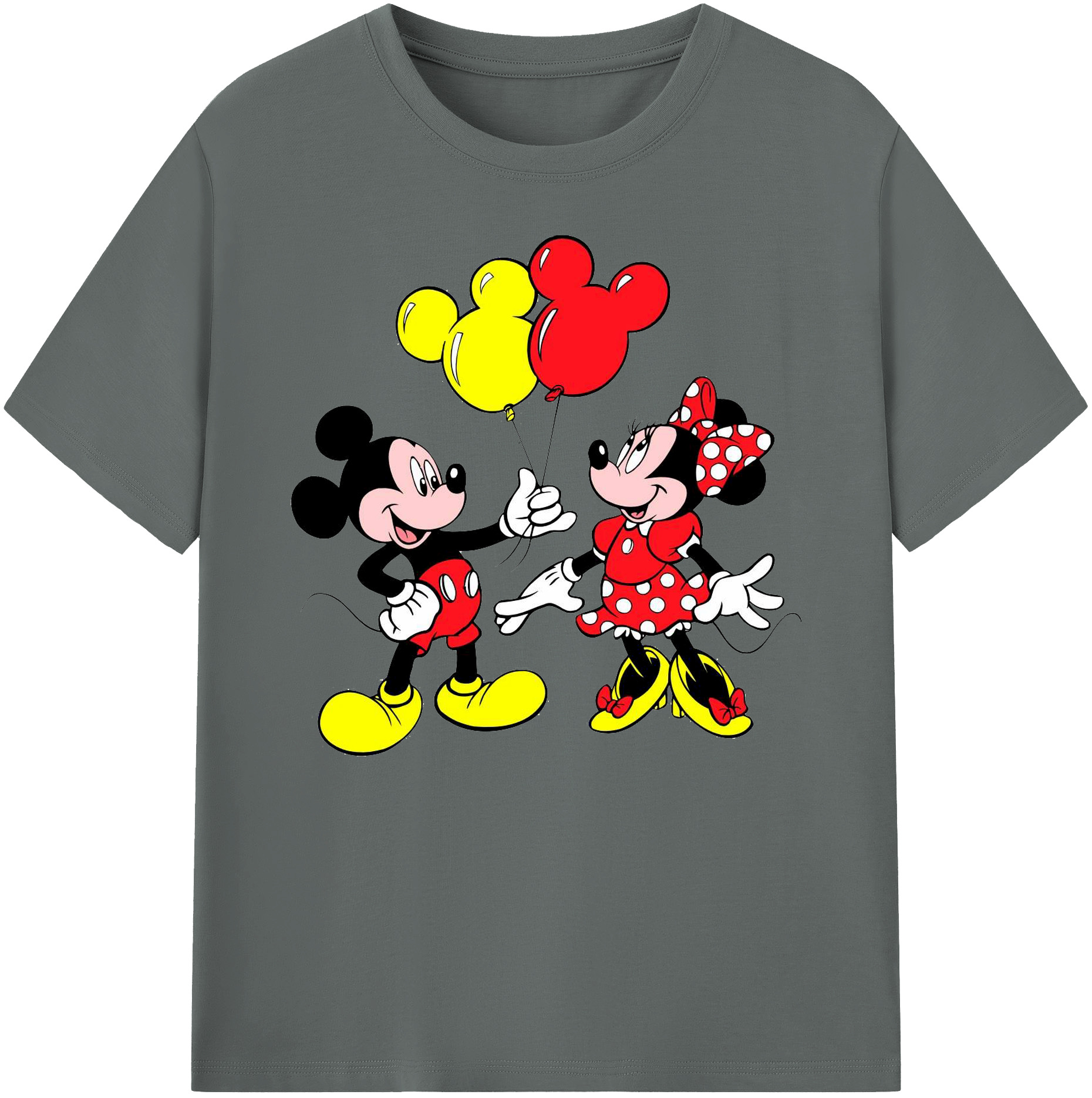 ミッキーマウス Mickey Mouse 綿100％ メンズ半袖Tシャツ｜肌触りやわらか＆通気性